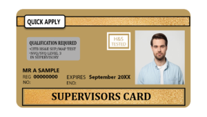 CSCS Gold Supervisor card